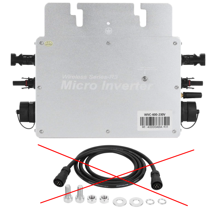 Mikroinwerter Solarny Mothinessto WVC-600 220V